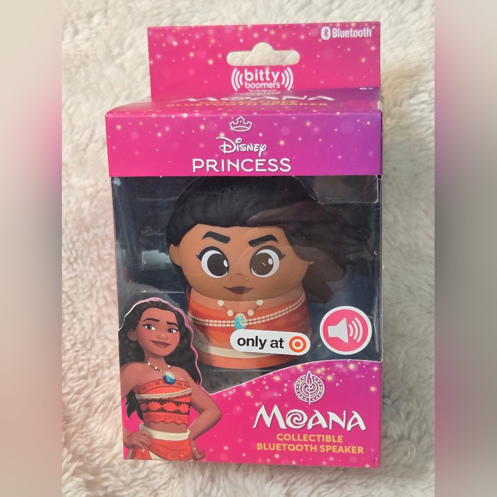 NIB Disney Moana Bitty Boomers Mini Bluetooth Speaker